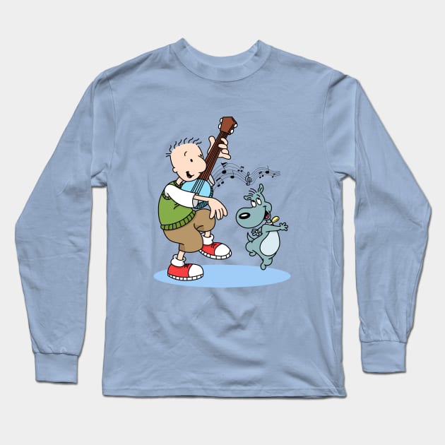 Doug and Porkchop Long Sleeve T-Shirt by artxlife